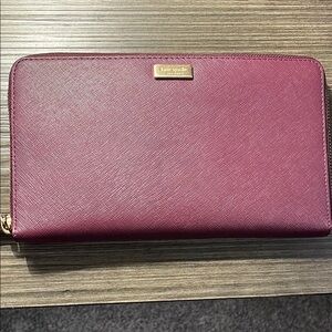 Kate Spade Plum Zip Wallet